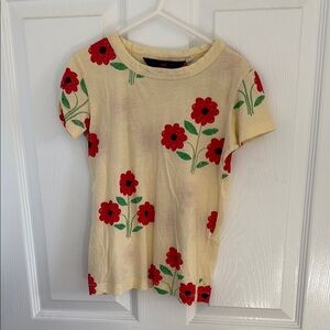 The animals observatory Floral Print Tee